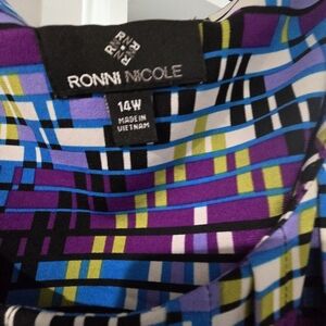Ronni Nicole Colorful Striped Dress
